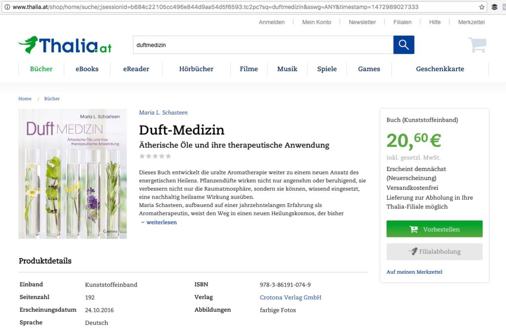 Duftmedizin bei Thalia